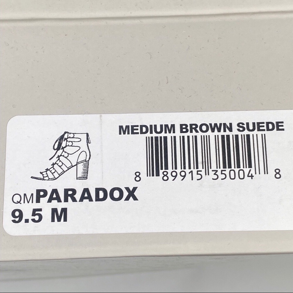 Marc Fisher Cognac Brown Gladiator Paradox Sandals - Picture 8 of 9